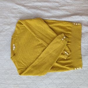 Alex Mill Cotton Linen Top XS Yellow